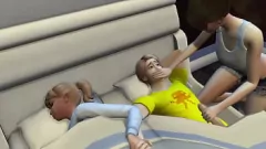 play Hidden Blowjob: Threesome animasi 3D antar ras dengan ayam besar dan menyemprotkan